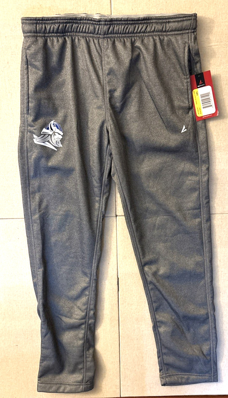 NWT -BSN Sports Women’s Large Gray Fleece Lined Recruit Pants WD Logo